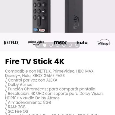 Fire TV Stick 4K. Control por voz con ALEXA. Nuevo - Img 112614987
