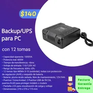 Backup para computadora 1000VA/600W (12 tomas de corriente) - Img 54636842