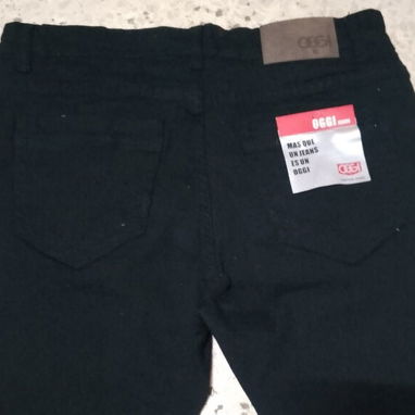 Pantalones de hombre mezclilla nuevos tallas 34 36 38 negro mensajería - 3/3