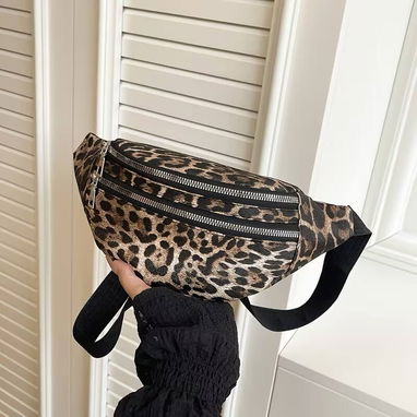 🍀Bandolera para Mujer con Estampado de Leopardo – Marrón🍀 - 5/6