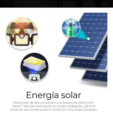 Lampara solar con sensor de movimiento - 5/8