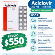 Aciclovir  tabletas 200 mg - Img 57731497