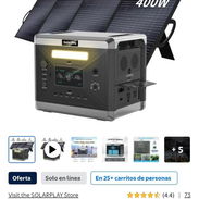 Estacion de energia 2400w pico 4800w con panel 400w - Img 56753816