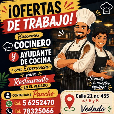 Buscamos Dependiente gastronómico, Bartender, Cocinero y Ayudante de Cocina - Img 123478925