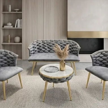 Juego de muebles de 3 piezas y mesa de centro - 2/3