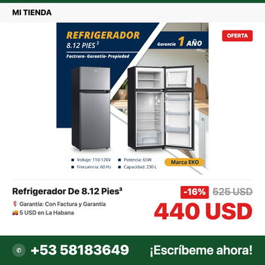 🧊 ¡REFRIGERADORES NUEVOS DE PAQUETE! ❄️ CON FACTURA Y GARANTÍa 🥩🍓 - Img 118102808