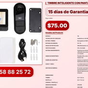 TIMBRE INTELIGENTE CON PANTALLA VPT#-0259 - Img 56830425