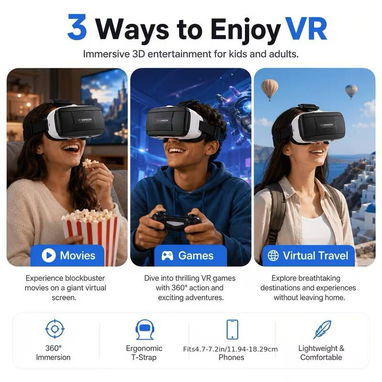 ☎️53544655 🛵 Entrega Disponible ⭐Gafas de Realidad Virtual VR 4K – Modelo 2026 ⭐ - 7/9