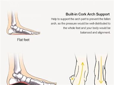 Plantillas ortopédicas para fascitis flantar, pies planos, pronación de arco bajo, metatarsalgia, soporte de pie de arco - Img 69044834