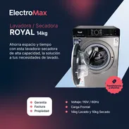 LAVADORA/SECADORA AUTOMATICA ROYAL 14KG/10KG 60HZ 110V (RWD1410) ELECTROMAX - Img 55612946