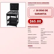 COCINA FUTURE TECH DE 4 QUEMADORES . - Img 57925293