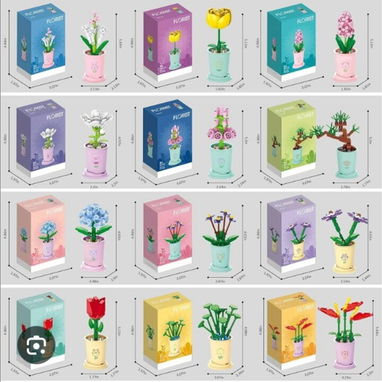 Legos Maceta de flores, varios diseños para divertirte armando, decorar o regalar - 2/2