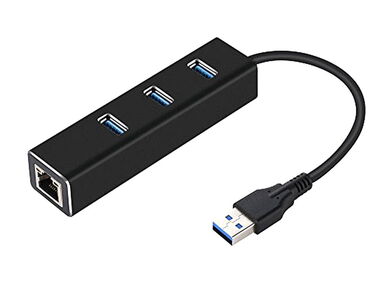 ☀️ HUB USB 3.0 + RED LAN ☀️ RJ - 45 ☀️ 100 MBPS ☀️ ETHERNET / 3 PUERTOS USB 3.0 ☀️ 5.887.23.60 - Img main-image-42176968
