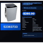 LAVADORA AUTOMÁTICA 8 KGS MILEXUS . - Img 57513445
