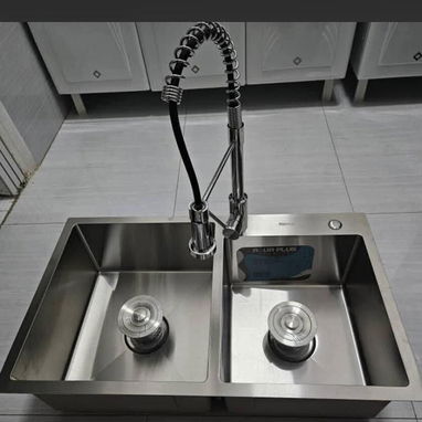 Fregaderos modernos de acero inoxidable sencillo y dobles - 3/5