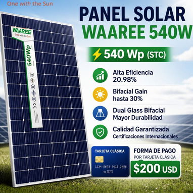 Paneles solares Bifacial ,540W - 2/4