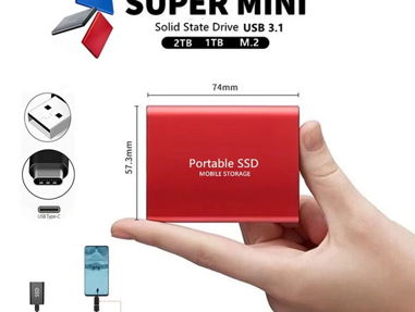 SSD Portable de 2 TB USB 3.1 e incluye 2 OTG....Ver fotos..,.51736179 - Img 60928054