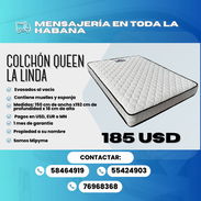 COLCHÓN QUEEN LA LINDA BLANCO — $185 USD - Img 57280076