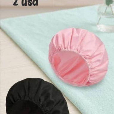 Gorros de satén y para ducha Turbantes diademas scrunchies felpitas - 3/9