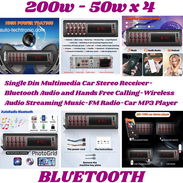 Vendo reproductora moderna nuevas en caja, mp3 bluetooth sd usb aux y mas 4 canales 60w por canal - Img 52634603