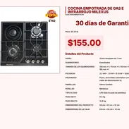 COCINA EMPOTRADA DE GAS E INFRARROJO MILEXUS VPT#-0093 - Img 55219222