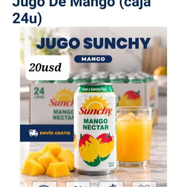 Cajas De Jugo Sunchy - 5/6