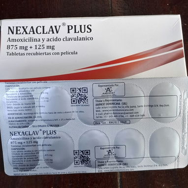 ©- Amoxicilina 875mg + Acido Clavulanico 125mg (1000), 1 Tira de 10 Tableta -© - Img 106277483