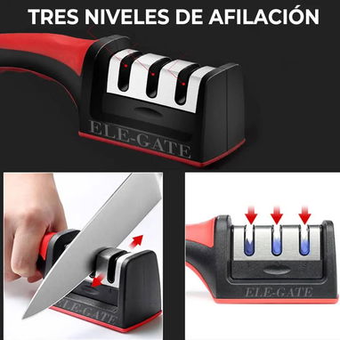 Dispositivo de afilado de 3 etapas: con diamante, acero de tungsteno - 2/2