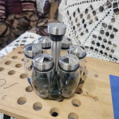 🌶️ ESPECIERO GIRATORIO 360° CON FRASCOS DE VIDRIO - ¡NUEVO! - Img 124254252