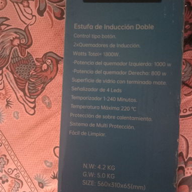Estufa de inducción doble marca MILEXUS - 3/3