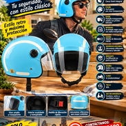 🏍️CASCO SEMI-INTEGRAL 🏍️ COLOR AZUL PASTEL. TENEMOS MENSAJERIA CON FACTURA Y GARANTÍA. 📲 54833699 - Img 57803344