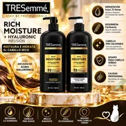 Champú y Acondicionador TRESemmé Rich Moisture con Ácido Hialurónico – Hidratación para Cabello Seco | 28 oz c/u - Img 57779637