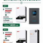 Kit solar inversor must + batería - Img 55697888