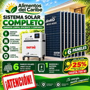 Combo Imversor todo en uno 6 con 15 kwh infinity 6 paneles - Img 58463009