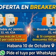 Breaker 2 Polos y de 1 Polo. Corriente Alterna AC - Img 57177242