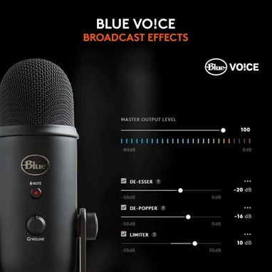 Micr贸fono Logitech G Blue Yeti USB micr贸fono - Blackout USB para PC 馃寪 - Img 127568030