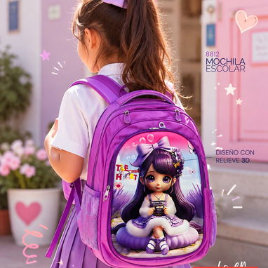 Mochilas pará niños y niñas. Diseño en relieve - 2/4