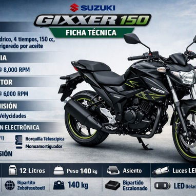 Moto suzuki gixxer 150cc nueva con certifico, chapa y casco - 4/4