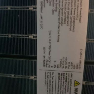 PANEL SOLAR DE 535W - 3/4
