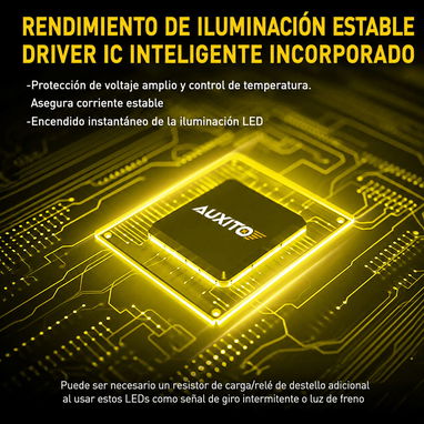 Bombillo LED AUXITO 1157 Doble Filamento P21/5W BAY15D 6500K Blanco (2 Unidades) - 6/9