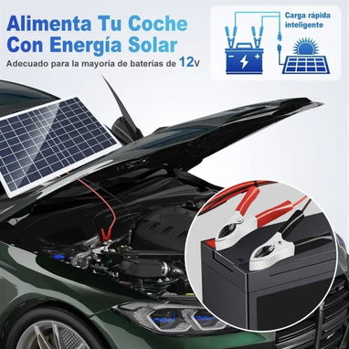 Kit de panel solar con controlador de carga - 3/10
