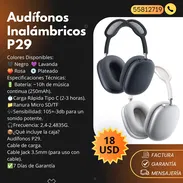 AUDÍFONOS / CASCOS INALÁMBRICOS P29 - Img 55721593