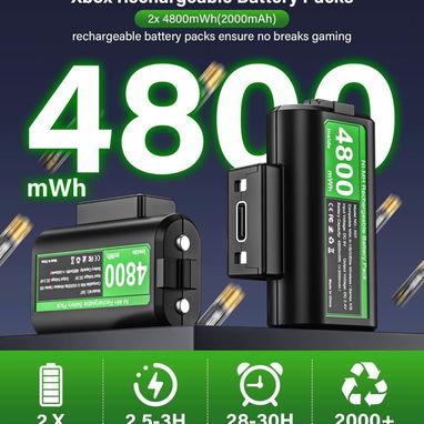 ☎️53544655 🛵 Entrega Disponible ⭐ Paquete de Baterías Recargables para Controlador Xbox con Estación de Carga⭐ - Img 110416255