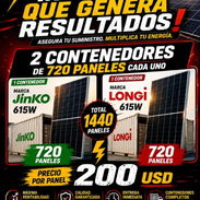 Panel solar de 615 w LONGI/ por contenedor - Img 57118773
