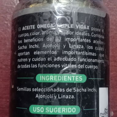 Suplemento Triple Omega 100 capsulas - Img 115726892