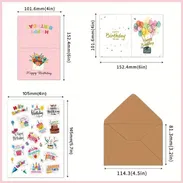 Tarjetas de cumpleaños con sobres y pegatina | videojuegoshabana.com - Img 55676944