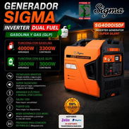 *PLANTA ELÉCTRICA SIGMA 💥 Inverter 4000 W pico y 3300 W continuos* Gasolina ⛽️ Gas 💨 Es silenciosa✅ 1260 USD 💸 - Img 57336136