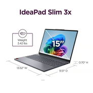Lenovo IdeaPad Slim 3x 83N30000US copilot+ PC 15.3" Táctil Snapdragon X 16GB RAM 256GB SSD luna Gris - Img 58383235