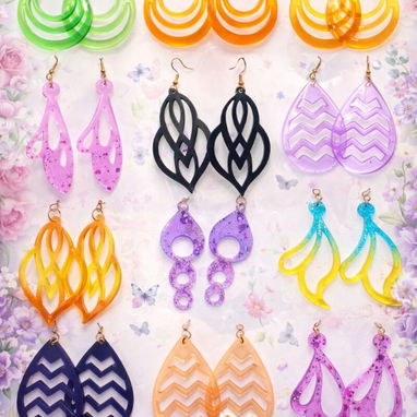 Aretes de resina. Joyería Artesanal Always - Img 123208203
