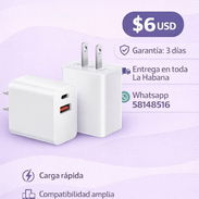 CARGADOR DE DOS PUERTOS USB+TIPO C 20W - Img 54985514